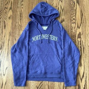 Women’s Northwestern University Purple Hoodie Sweatshirt Size L